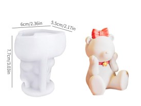 Molde silicona osito coqueto 